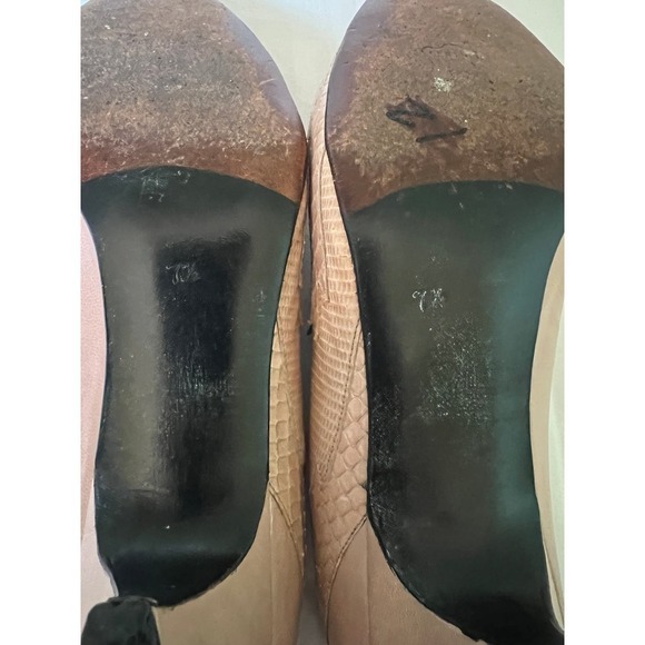 Vintage Stuart Weitzman for Martinique Mauve Snake Leather Pumps  7.5 - Picture 9 of 9